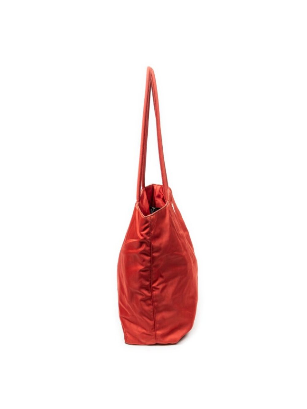 Prada Vintage Small Open Tote Red Nylon Canvas - Picture 4 of 10